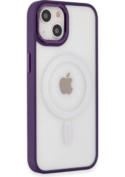 Iphone 15 Kılıf Room Magneticsafe Silikon - Derin Mor Bstmy