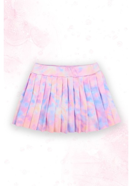 Batik Desenli Şort Etekli Crop Kız Çocuk Sporcu Takım fiyatları