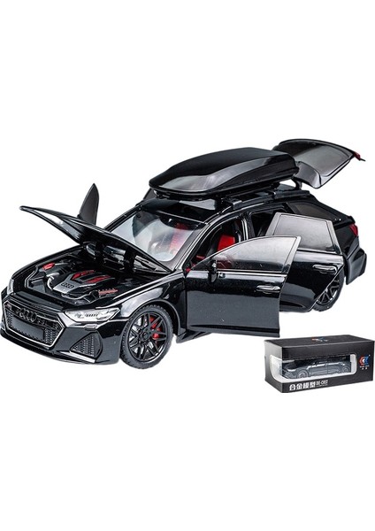 1:24 Alaşım Oyuncak Araba Rs6 Parça Modifiye Versiyonu Simülasyon Alaşım Araba Modeli Simülasyonu (Yurt Dışından)