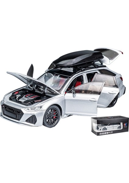 1:24 Alaşım Oyuncak Araba Rs6 Parça Modifiye Versiyonu Simülasyon Alaşım Araba Modeli Simülasyonu (Yurt Dışından)