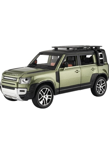 1:24 Land Rover Defender Metal Ses ve Işık Geri Çekilebilir Araba Çocuk Simülasyon Alaşım Araba Modeli (Yurt Dışından)