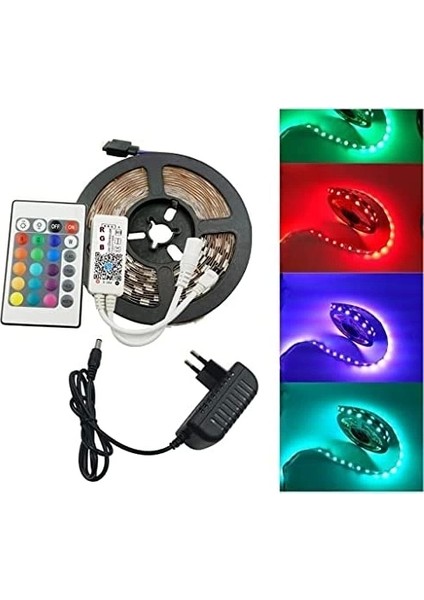 Şerit LED 5 Metre Kumandalı Animasyonlu Rgb