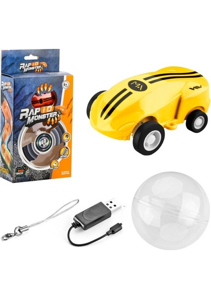 Mini Yüksek Hızlı Lazer Araba Cebi Mini Oyuncak Araba 360 Derece Dönen Işıklar (Yurt Dışından)