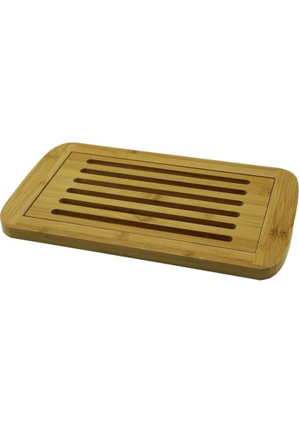 Izgaralı - Hazneli Ahşap Bambu Kesim Panosu 21X36CM