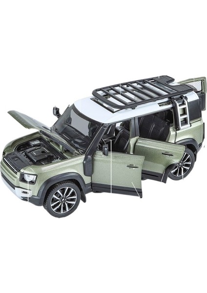 1/24 Land Rover Defender Alaşım Araba Modeli Simülasyon Araba Modeli (Yurt Dışından)