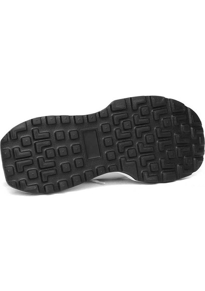 Kadın Beyaz Bağcıklı Kalın Tabanlı Süet Deri Sneaker indirimleri