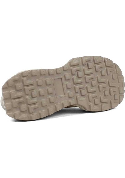 Kadın Vizon Bağcıklı Kalın Tabanlı Süet Deri Sneaker indirimleri