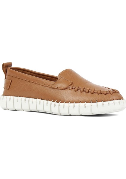 Kadın Taba Dikiş Detaylı Deri Ayakkabı modelleri