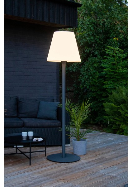 Gardenlıght Kreta Dış Mekan Ayaklı Lamba 184 Cm, E27 Duy, 5 M Kablo, Siyah/beyaz