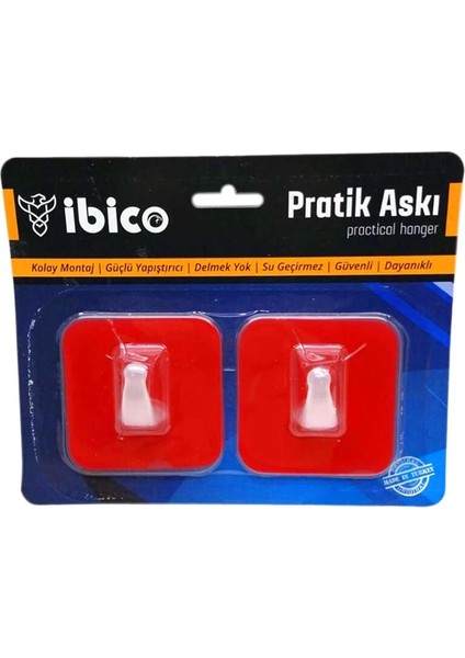 2 Parça Pratik Yapışkan Askı