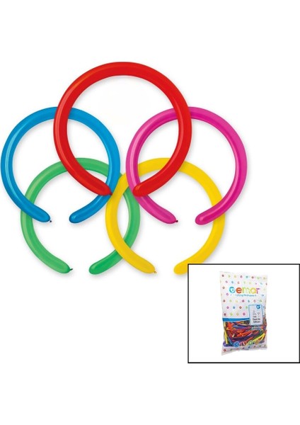 Sosis Uzun Balon 2 Inç - 5cm - 100PCS