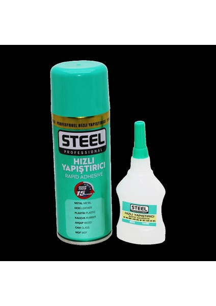 Steel 400ML+60GR Büyük Hızlı Yapıştırıcı