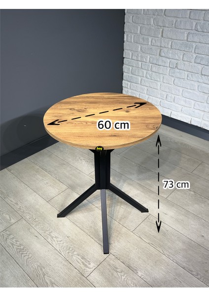 Ikra Yuvarlak Balkon Masası Mutfak Yemek Masası 60 cm indirimleri