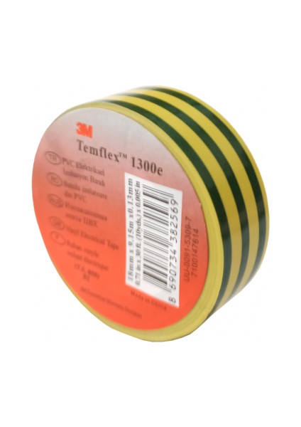 Izolebant 0.13MM*18MM*9.15MT Sarı Yeşil Topraklama