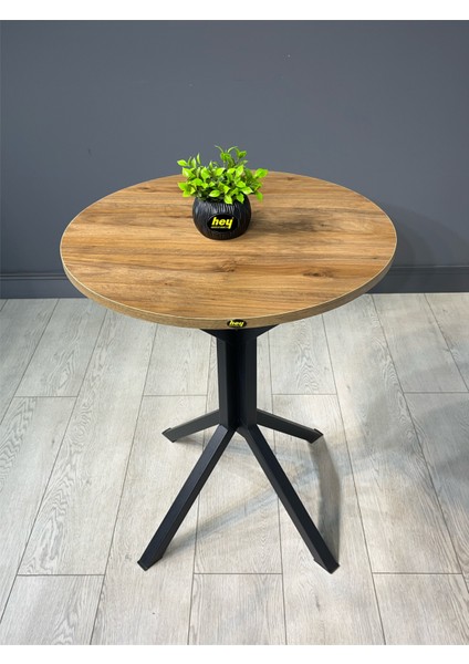 Ikra Yuvarlak Balkon Masası Mutfak Yemek Masası 60 cm