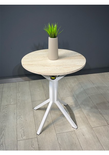 Ikra Yuvarlak Balkon Masası Mutfak Yemek Masası 60 cm modelleri