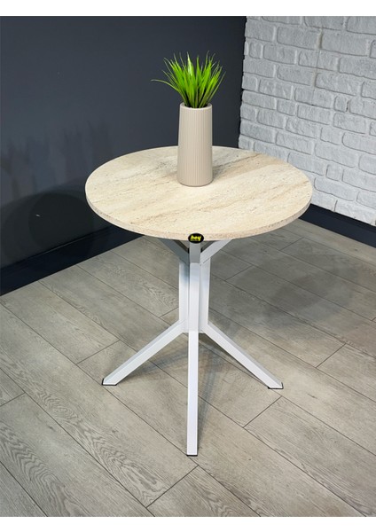 Ikra Yuvarlak Balkon Masası Mutfak Yemek Masası 60 cm fırsatları