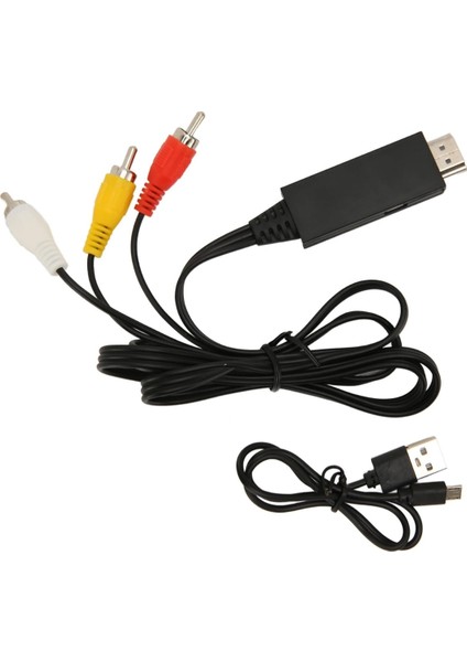 Alfais 4875 HDMI To Rca Av 4K30Hz Çevirici Dönüştürücü Adaptör