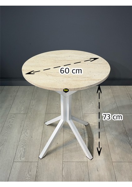 Ikra Yuvarlak Balkon Masası Mutfak Yemek Masası 60 cm indirimleri