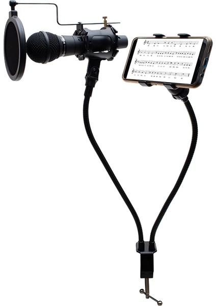 Masa Tipi Bir Telefon Bir Mikrofon Tutacağı