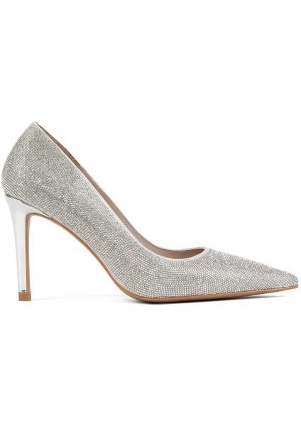 Kadın Lame Taşlı Ince Topuklu Stiletto