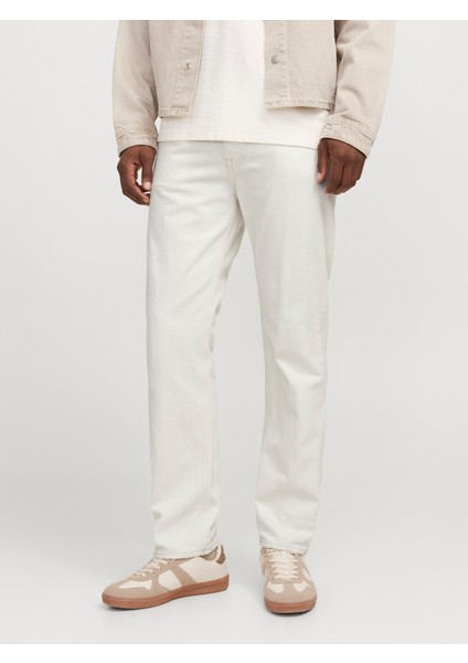 Jack Jones Erkek Geniş Rahat Kesim Kot Panolon 12246401