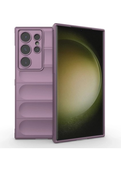 Samsung Galaxy S24 Ultra Kılıf Optimum Silikon - Mor Bstmy