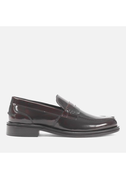 Erkek Bordo Açma Deri Loafer