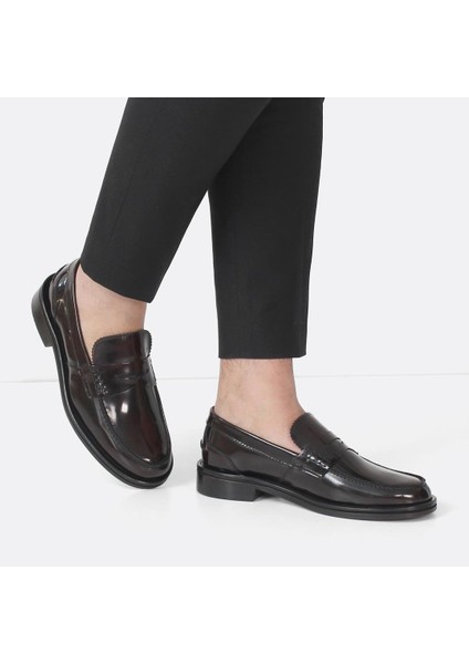 Erkek Bordo Açma Deri Loafer fiyatları
