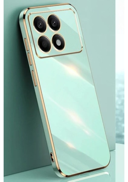 Xiaomi Poco X6 Pro Kılıf Volet Silikon - Açık Yeşil Bstmy
