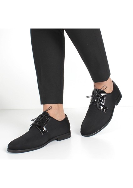 Erkek Siyah Bağcıklı Saten Klasik Ayakkabı fiyatları