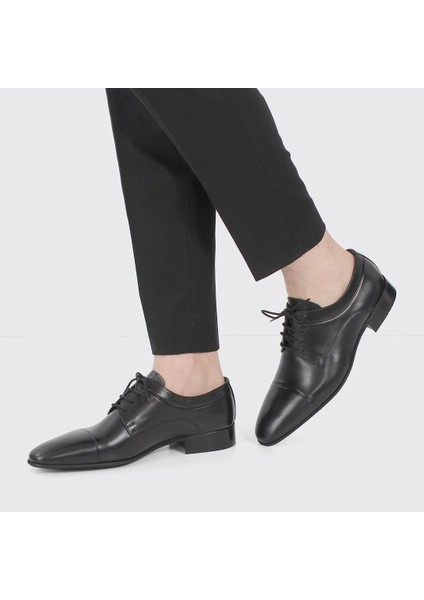 Erkek Siyah Bağcıklı Deri Klasik Ayakkabı fiyatları