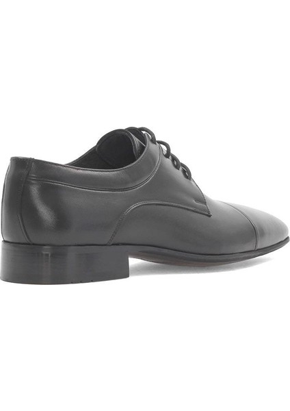 Erkek Siyah Bağcıklı Deri Klasik Ayakkabı indirimleri