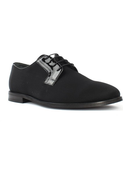 Erkek Siyah Bağcıklı Saten Klasik Ayakkabı modelleri