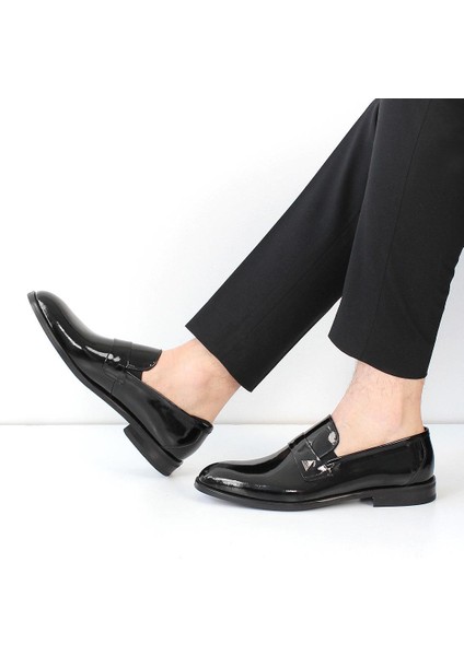 Erkek Siyah Bağcıklı Rugan Deri Klasik Ayakkabı fiyatları