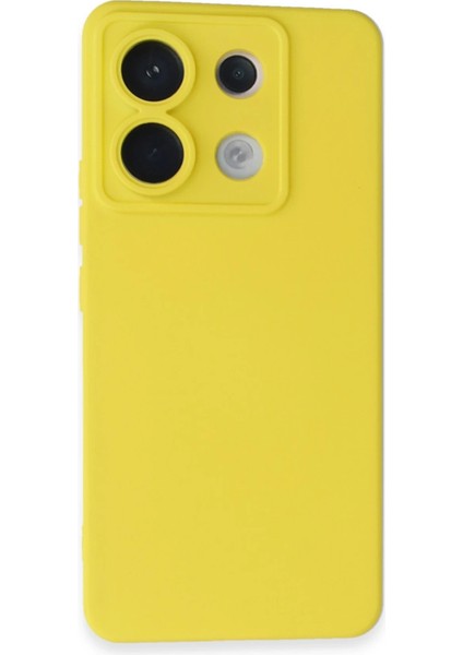 Xiaomi Redmi Note 13 Pro 5g Kılıf Nano Içi Kadife Silikon - Sarı Bstmy
