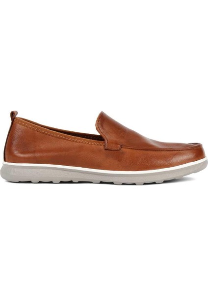 Erkek Taba Deri Loafer