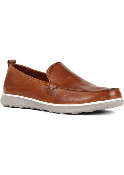 Erkek Taba Deri Loafer