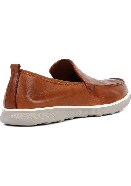 Erkek Taba Deri Loafer