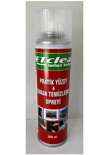 Jetclean 200ML Pratik Yüzey ve Ekran Temizleme Spreyi