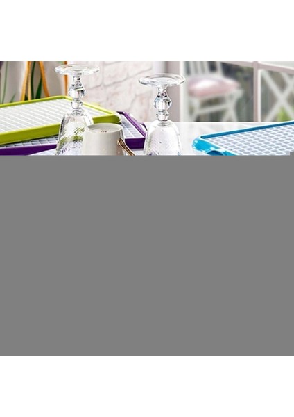 Pratik Lavabo Tezgah Üstü Bulaşık Kurutmalığı Süzmatik 22X40 cm