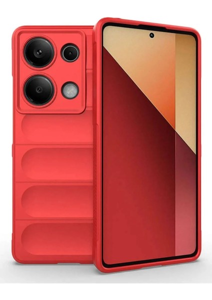 Xiaomi Redmi Note 13 Pro 4g Kılıf Optimum Silikon - Kırmızı Bstmy