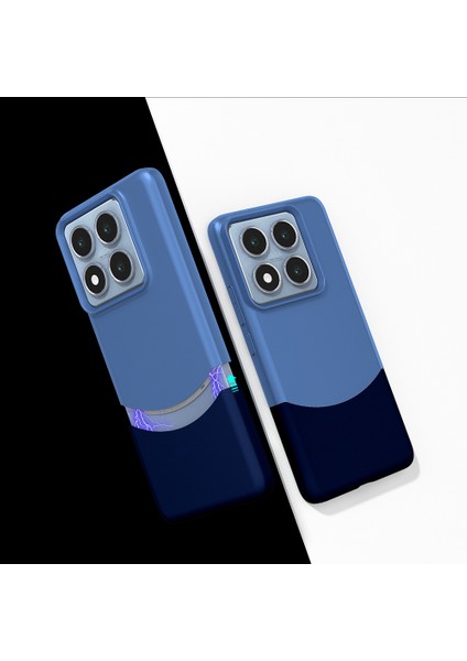 14T Pro Kılıf Mıknatıslı Nua Duble Kapak - Lacivert