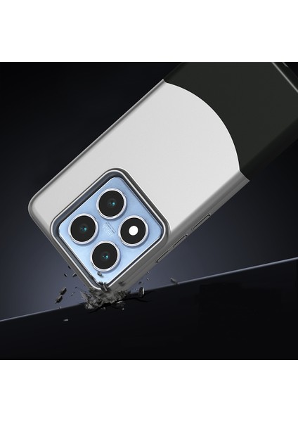 14T Pro Kılıf Mıknatıslı Nua Duble Kapak - Gri