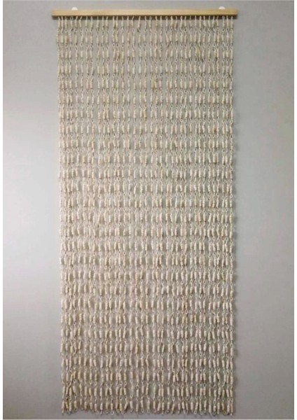 Naturel Hasır Kapı Perdesi Halat Örgülü 90X190 Cm.