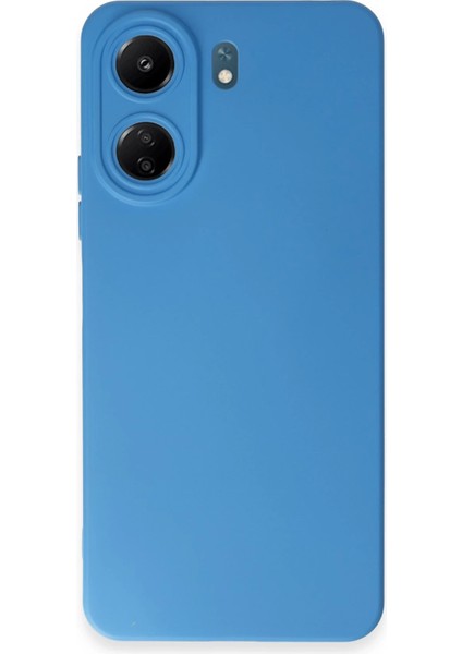 Xiaomi Redmi 13C Kılıf Nano Içi Kadife Silikon - Mavi Bstmy