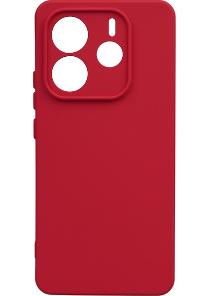 Redmi Note 14 5g Kılıf Nua Biye Silikon - Kırmızı