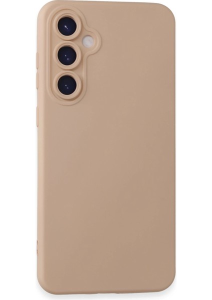 Samsung Galaxy S24 Plus Kılıf Nano Içi Kadife Silikon - Pudra Bstmy