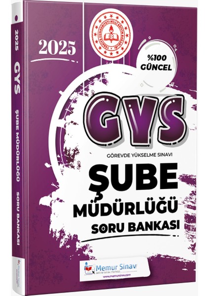 2025 Meb Şube Müdürü Hazırlık Kitabı ve Soru Bankası 3'li Set