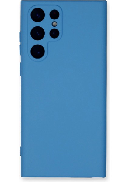 Samsung Galaxy S24 Ultra Kılıf Nano Içi Kadife Silikon - Mavi Bstmy